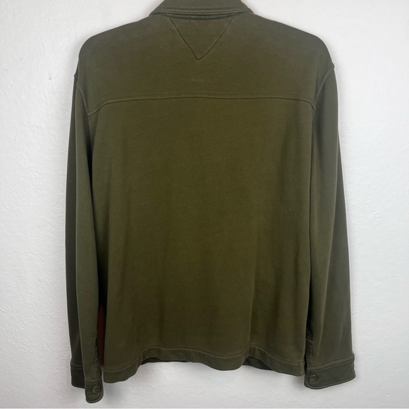 Tommy Hilfiger army green knit jacket-Men’s XL - Picture 9 of 14